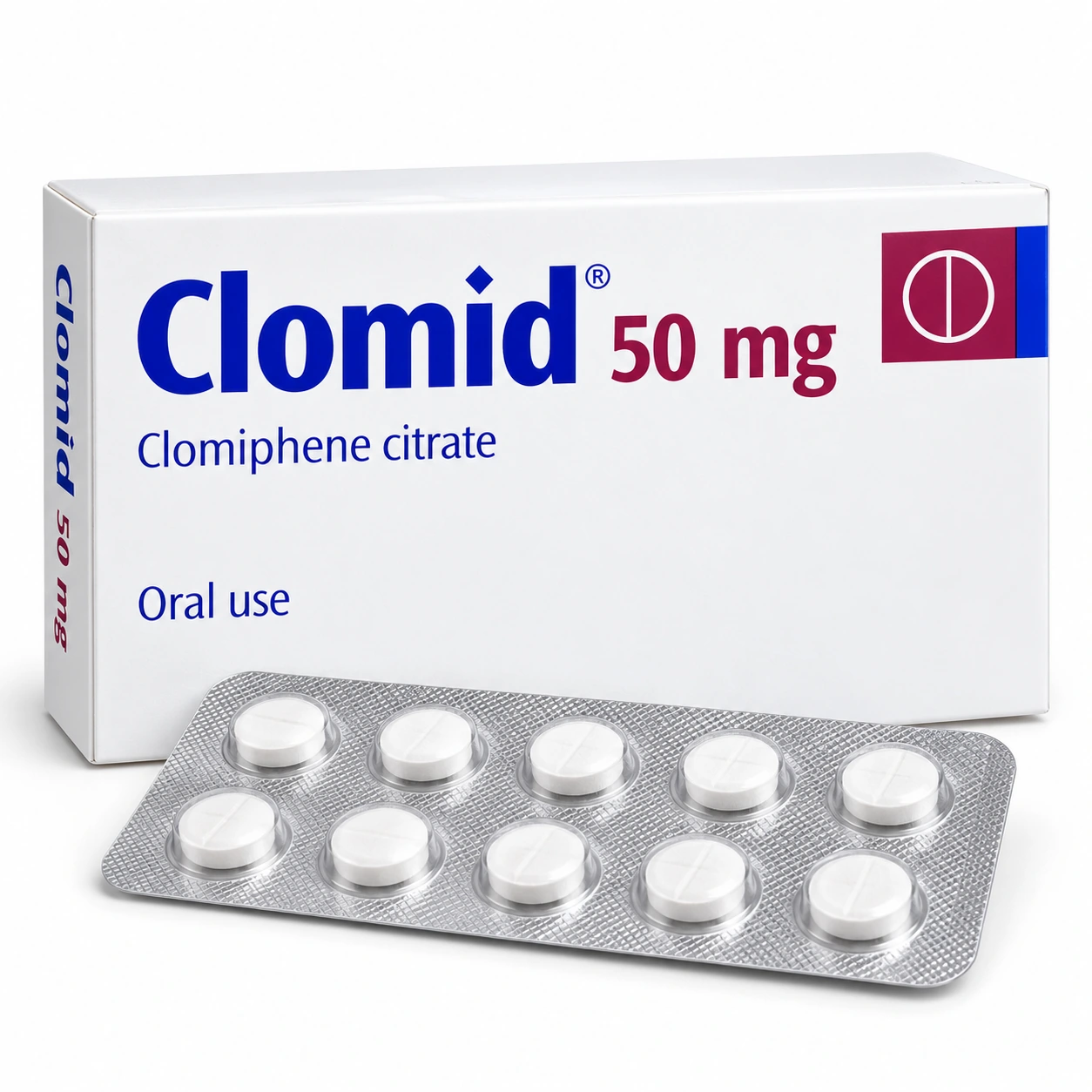 Clomiphene 50 mg tablets
