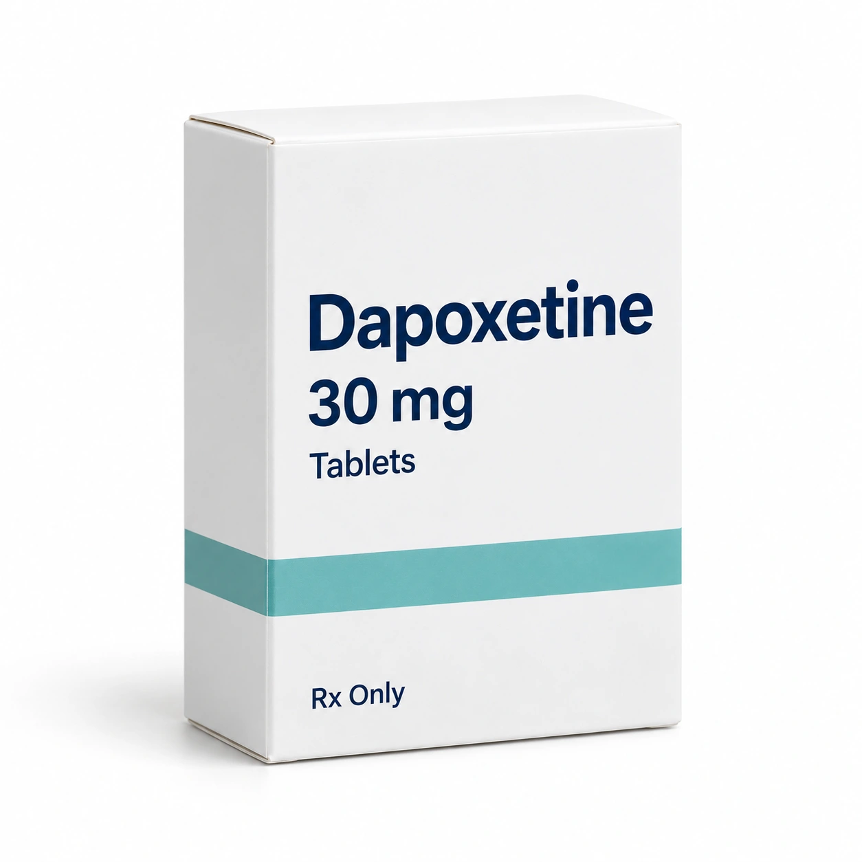 Unbranded dapoxetine 30 mg tablet carton