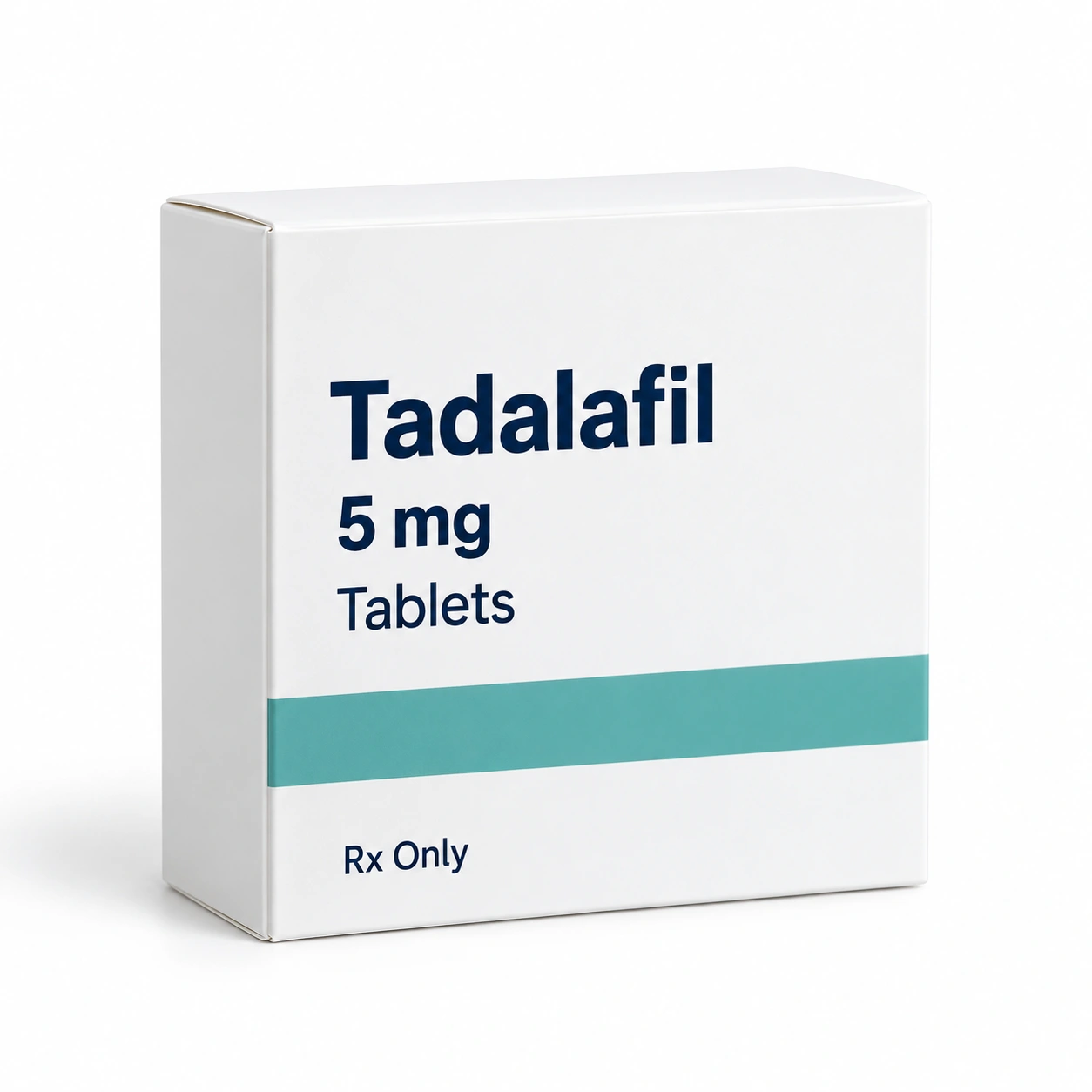 Unbranded tadalafil 5 mg tablet carton